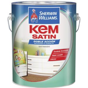 KEM-SAT (1) Esmalte Sintético Kem Satin Satinado Blanco