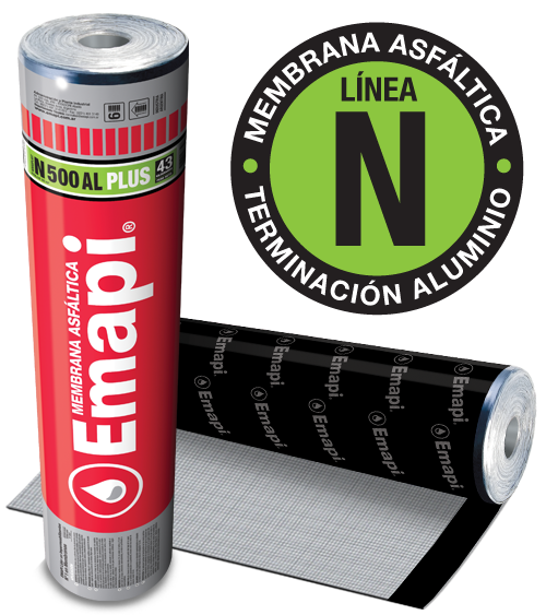 Emapi Membrana Asfaltica N500 AL PLUS Aluminio X 43 KG