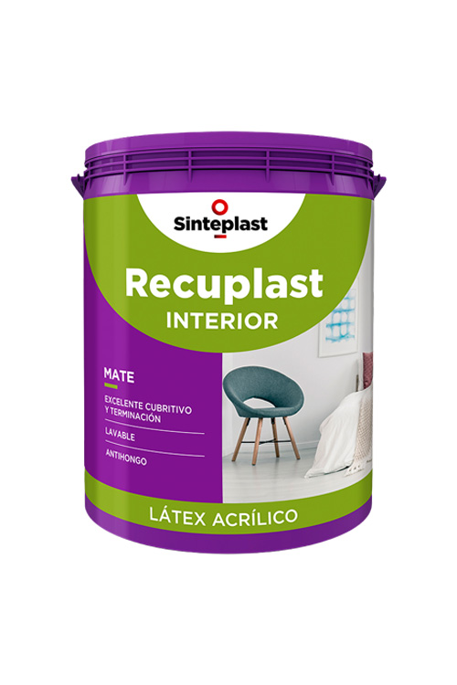 Pintura Látex Sinteplast Recuplast Interior Mate